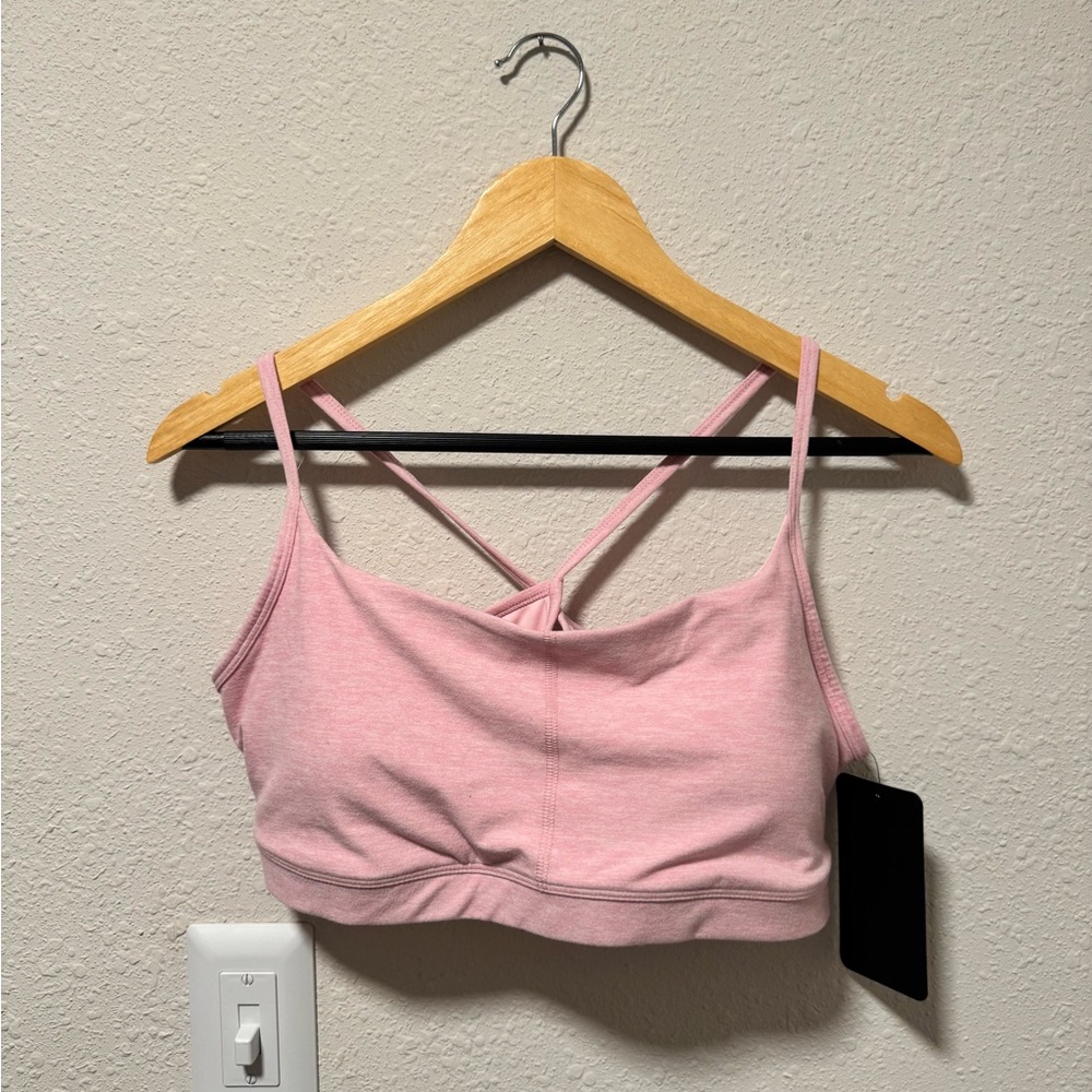 New Fabletics Pink Strappy Bra